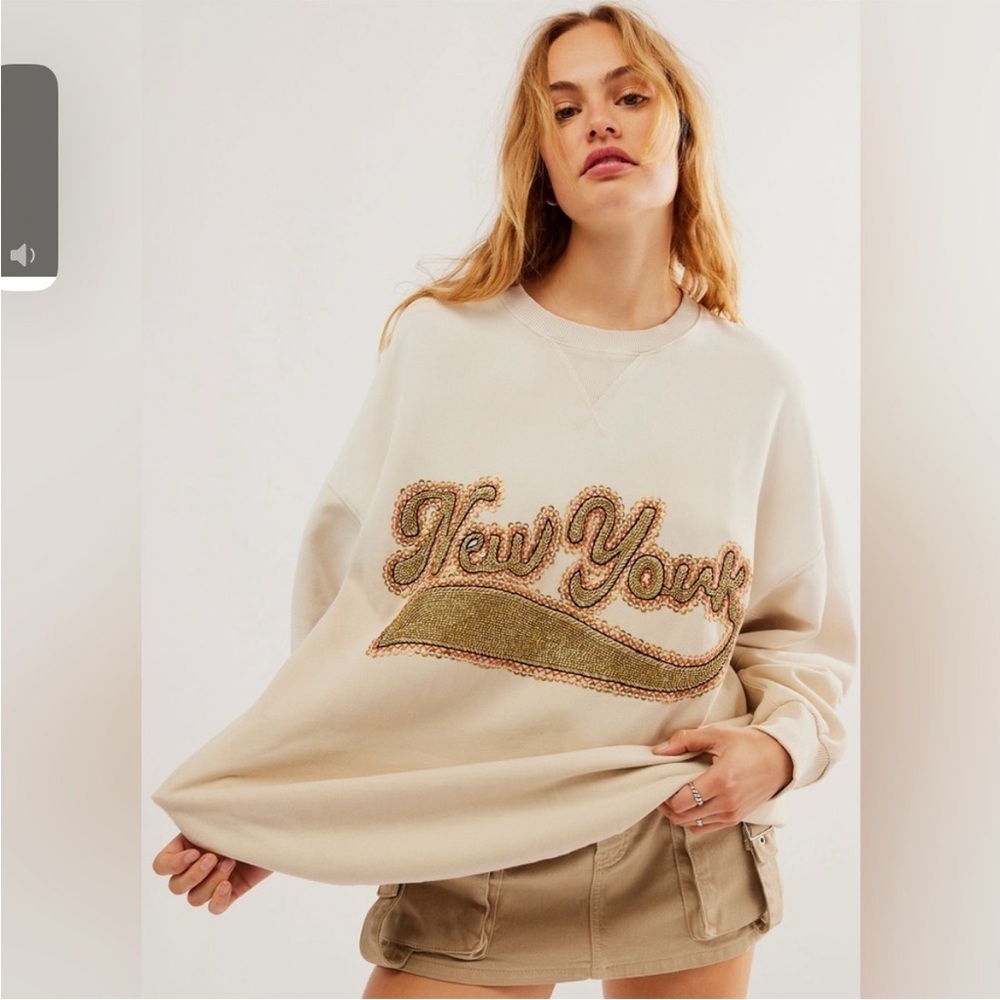 Free people Bali drifter sweater size smalll oversized see description